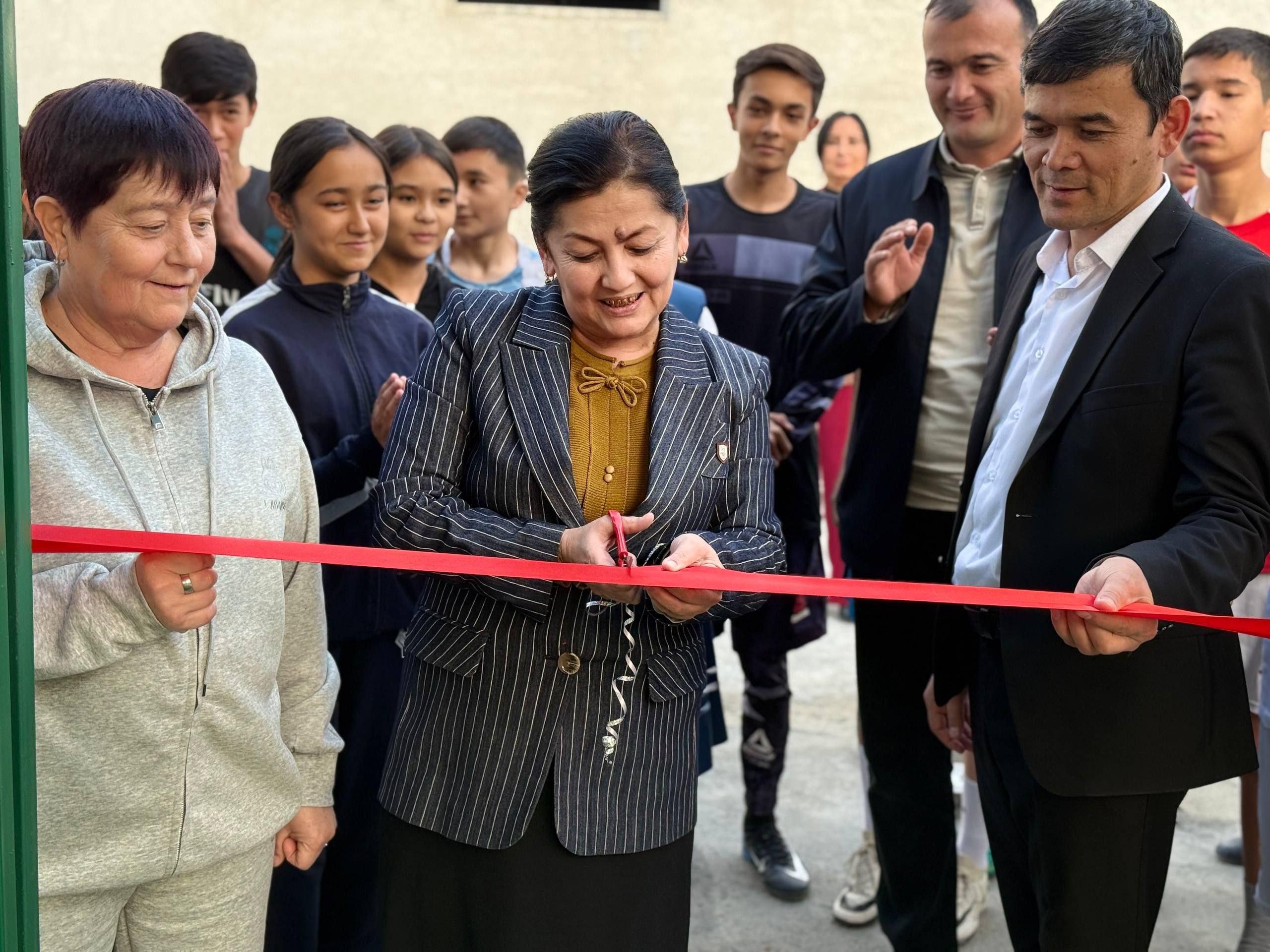 Muhammad Yusuf nomidagi ijod maktabida yangi sport arenasi foydalanishga topshirildi